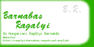 barnabas ragalyi business card